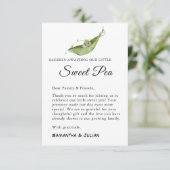 我々の小さなスイートピーサンキューカードを待って サンキューカード (スタンド正面)