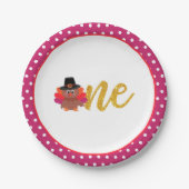 我々の小さなトルコが一つのプレートをめくり ペーパープレート (正面)