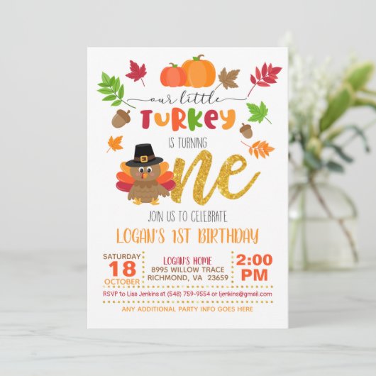 我々の小さなトルコが一つの招待状を変える – WP 招待状 (スタンド正面)