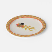 我々の小さなトルコは一つのプレートを回している – PL ペーパープレート (アングル)