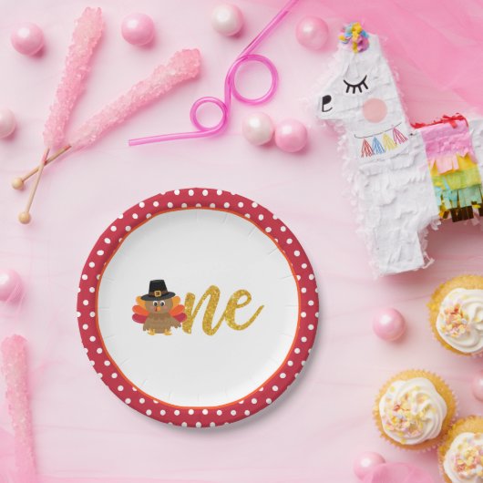 我々の小さなトルコは一つのプレートを回している – RD ペーパープレート (パーティー)