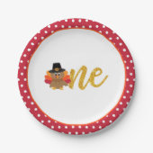 我々の小さなトルコは一つのプレートを回している – RD ペーパープレート (正面)