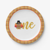 我々の小さなトルコは一つのプレートを回している – WP ペーパープレート (正面)