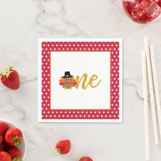 我々の小さなトルコは、1つのナプキンを回している – WD スタンダードカクテルナプキン (インサイチュ)