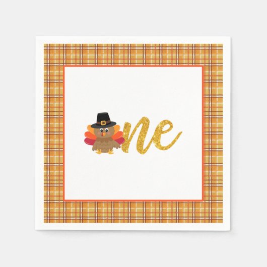 我々の小さなトルコは、1つのナプキンを回している – WP スタンダードカクテルナプキン (正面)