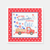 我々の小さなハートブレイカーが1つのナプキンを回している スタンダードカクテルナプキン (正面)