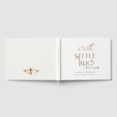 我々の小さなバグピンクトンフライ任意の年齢誕生日 ゲストブック (全面)