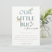 我々の小さなバグ青いトンボ任意の年齢誕生日 サンキューカード (スタンド正面)