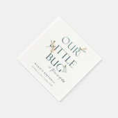 我々の小さなバグ青いトンボ任意の年齢誕生日 スタンダードカクテルナプキン (角)