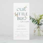 我々の小さなバグ青いトンボ任意の年齢誕生日 招待状 (スタンド正面)