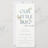我々の小さなバグ青いトンボ任意の年齢誕生日 招待状 (正面)