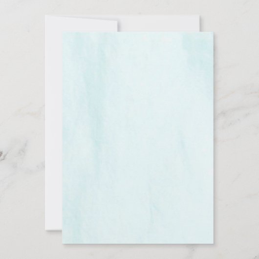 我々の小さなバニーは一つの誕生日を回している 招待状 (裏面)