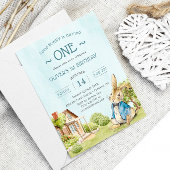 我々の小さなバニーは一つの誕生日を回している 招待状