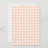 我々の小さなバーディウォーターカラーミニマルベビー誕生日 招待状 (裏面)