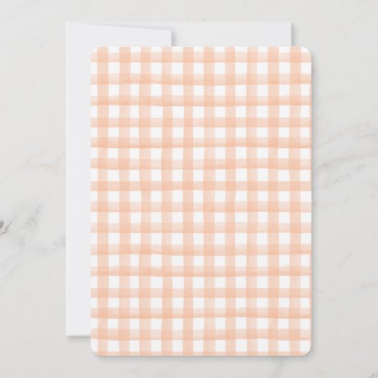 我々の小さなバーディウォーターカラーミニマルベビー誕生日 招待状 (裏面)