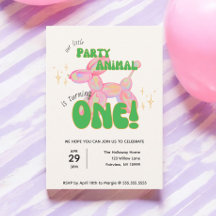 我々の小さなパーティーバルーン動物の最初の誕生日