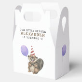 我々の小さなビーバーの誕生日パーティー フェイバーボックス (オープン)