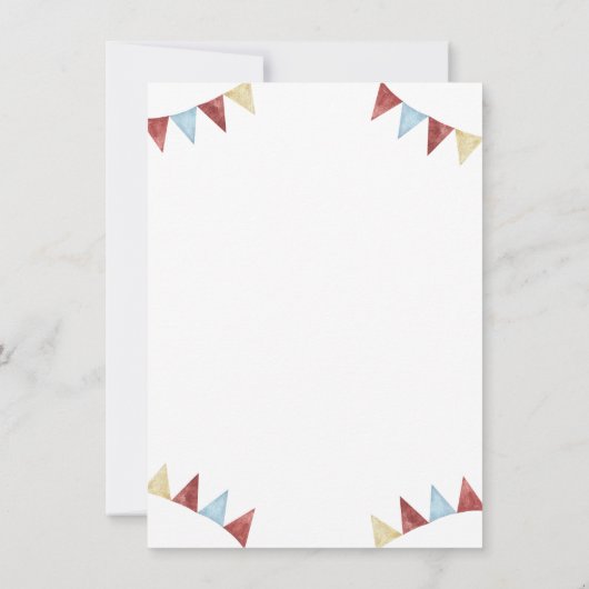 我々の小さなビーバーは一つの誕生日パーティーを回している 招待状 (裏面)