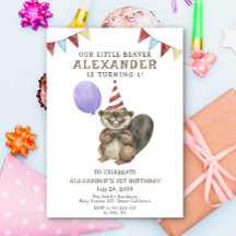 我々の小さなビーバーは一つの誕生日パーティーを回している