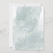 我々の小さなピーナッツキュートElaphant男の赤ちゃんシャワー 招待状 (裏面)