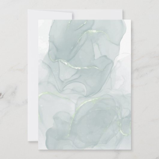 我々の小さなピーナッツキュートElaphant男の赤ちゃんシャワー 招待状 (裏面)