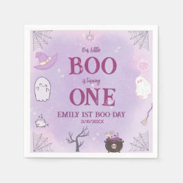 我々の小さなブハロウィーンの最初の誕生日 スタンダードカクテルナプキン