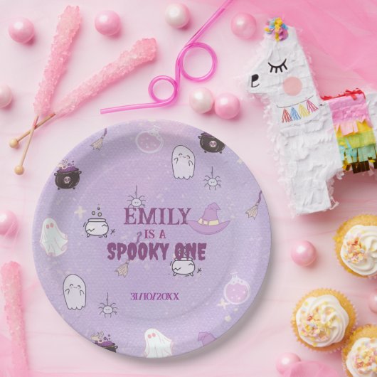 我々の小さなブハロウィーンの最初の誕生日 ペーパープレート (パーティー)