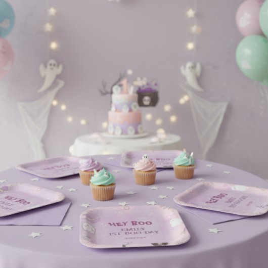 我々の小さなブハロウィーンの最初の誕生日 ペーパープレート