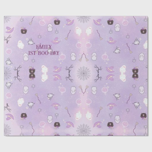 我々の小さなブハロウィーンの最初の誕生日 ラッピングペーパー (フラット)