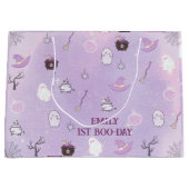 我々の小さなブハロウィーンの最初の誕生日 ラージペーパーバッグ (正面)