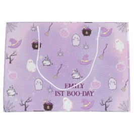我々の小さなブハロウィーンの最初の誕生日 ラージペーパーバッグ