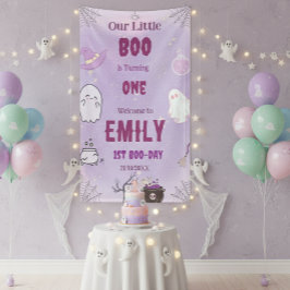 我々の小さなブハロウィーンの最初の誕生日 横断幕