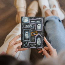 我々の小さなブハロウィーンベイビーシャワー招待状