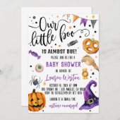 我々の小さなブハロウィーンベビーシャワー招待状 招待状 (正面/裏面)