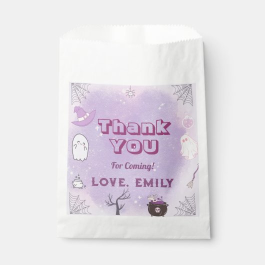 我々の小さなブハロウィーン1st誕生日の好意バッグ フェイバーバッグ (正面)