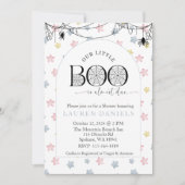 我々の小さなブーはほとんどハロウィーンのベビー 招待状 (正面)