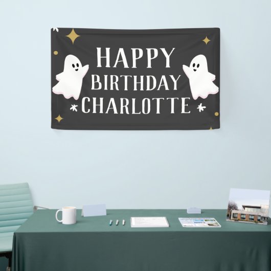 我々の小さなブーは二つの誕生日 横断幕 (トレードショー)