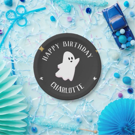 我々の小さなブーは2つの幽霊ハロウィーンを回っている ペーパープレート (パーティー)