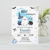 我々の小さなブーは2人の少年の誕生日インビタを回している 招待状 (スタンド正面)