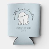 我々の小さなブーは、もうすぐ締め切りの男の子ハロウィーン 缶クーラー (正面)