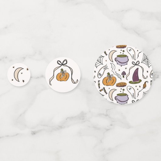 我々の小さなブーほとんどハロウィーン赤ちゃんシャワー コンフェッティ (裏面)