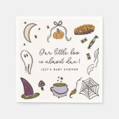 我々の小さなブーほとんどハロウィーン赤ちゃんシャワー スタンダードカクテルナプキン (正面)