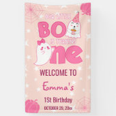 我々の小さなブーを回して、ハロウィーンへようこそ 横断幕 (縦)