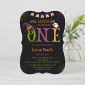 我々の小さなブーを回す1ハロウィーン1歳の誕生日 招待状 (スタンド正面)