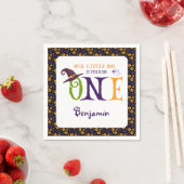 我々の小さなブーを1つ、ハロウィーン1歳の誕生日 スタンダードカクテルナプキン (インサイチュ)