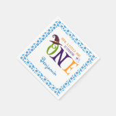 我々の小さなブーを1つ、ハロウィーン1歳の誕生日 スタンダードカクテルナプキン (角)