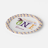 我々の小さなブーを1つ、ハロウィーン1歳の誕生日 ペーパープレート (アングル)