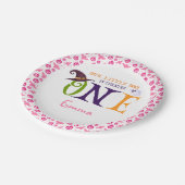 我々の小さなブーを1つ、ハロウィーン1歳の誕生日 ペーパープレート (アングル)