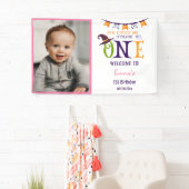 我々の小さなブーを1つ、ハロウィーン1歳の誕生日 横断幕 (インサイチュ)