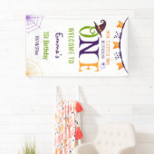 我々の小さなブーを1つ、ハロウィーン1歳の誕生日 横断幕 (インサイチュ)